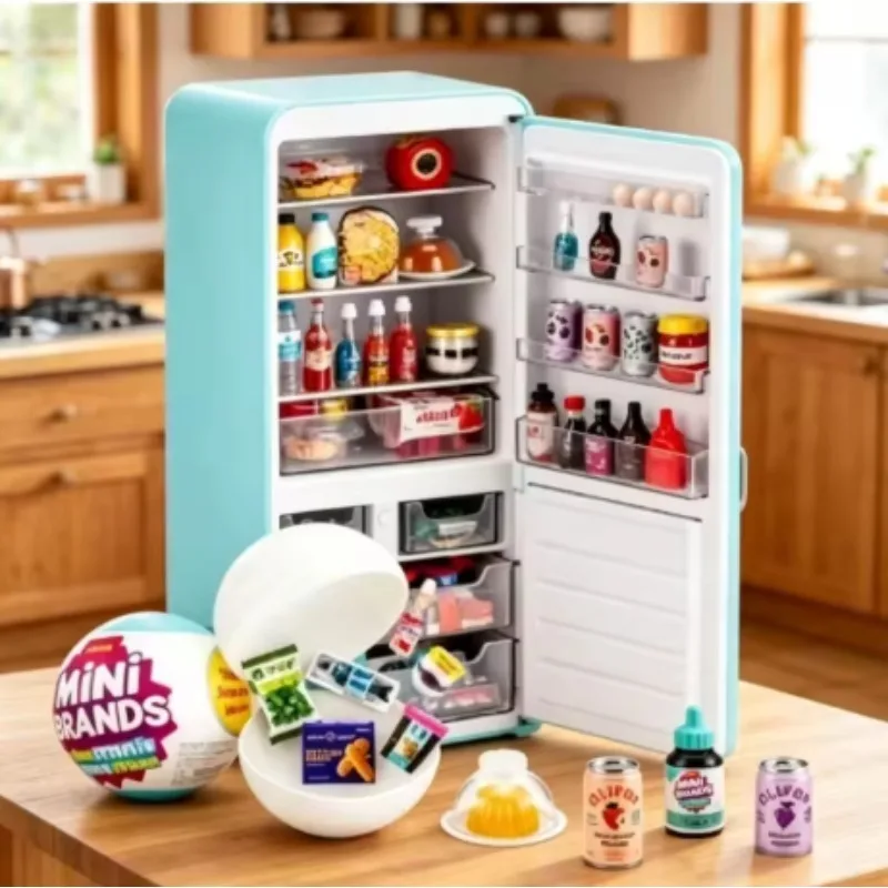 ZURU Mini refrigerator set mini brand ball series mysterious surprise box doll house toy decoration gift - view 2