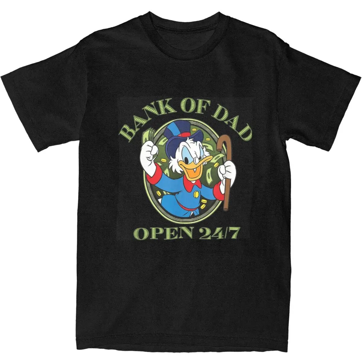 Oversized T Shirt DuckTales Scrooge McDuck Cotton T-Shirts Hippie Tshirt for Adult Beach Y2K Funny Pattern Short Sleeve Tees