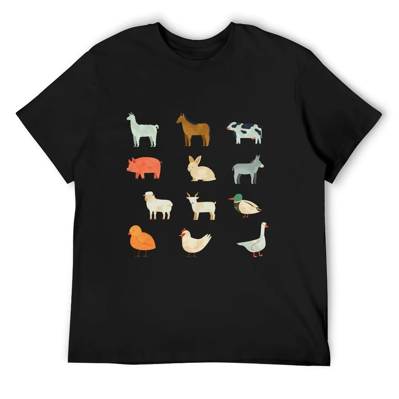 Cute barn yard animals T-Shirt customs design your own anime figures mens fashion