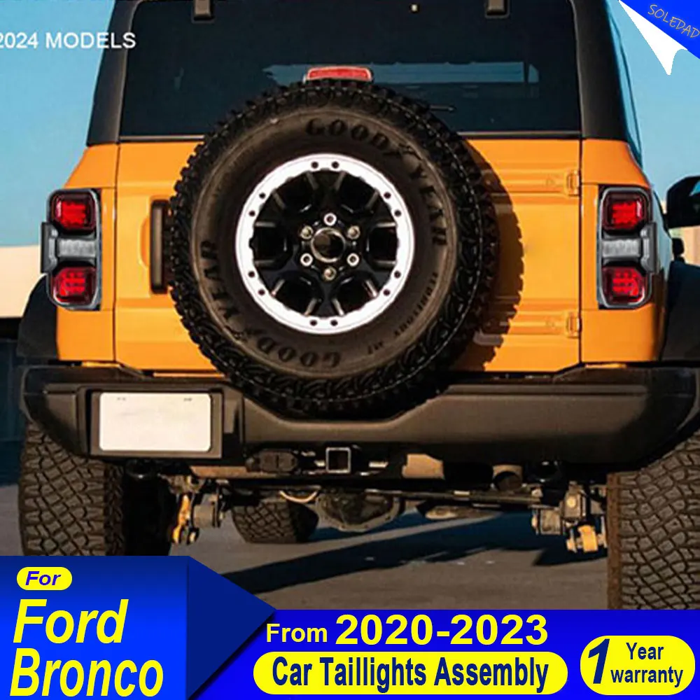 

Car Tail Light Assembly For Ford Bronco 2020 2021 2022 2023 2024 Brake Signal light Car led Tail light Accessories Plug and play
