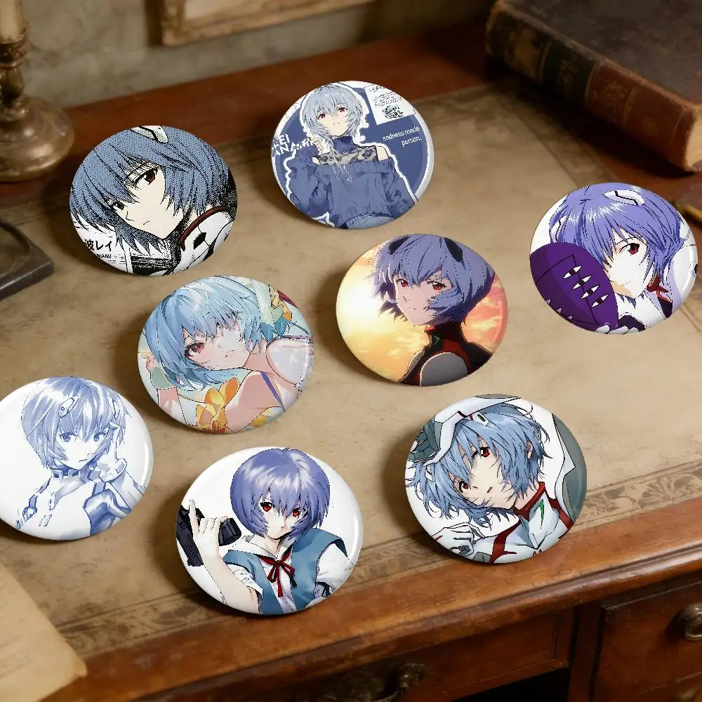 A-Ayanami Rei Exquisite Weißblechbroschen, elegante Anstecknadeln für Taschenaccessoires, praktische Souvenirgeschenke