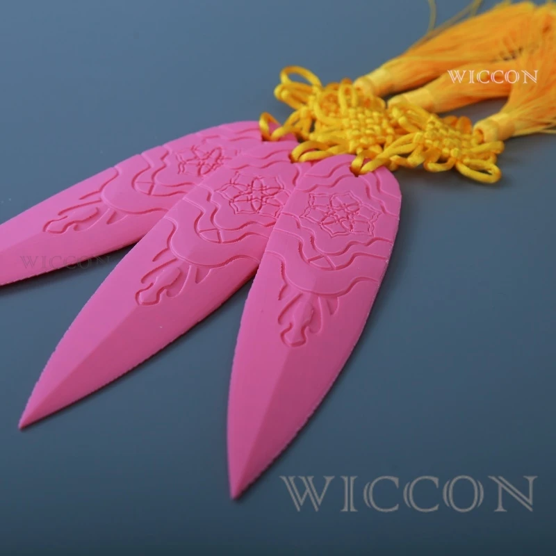 1/3/6 pcs Kpop Demon Hunters Zoey Purple Blue Pink Darts Throwing Knife Demon Hunter Accessory Custom For Halloween Party Girls