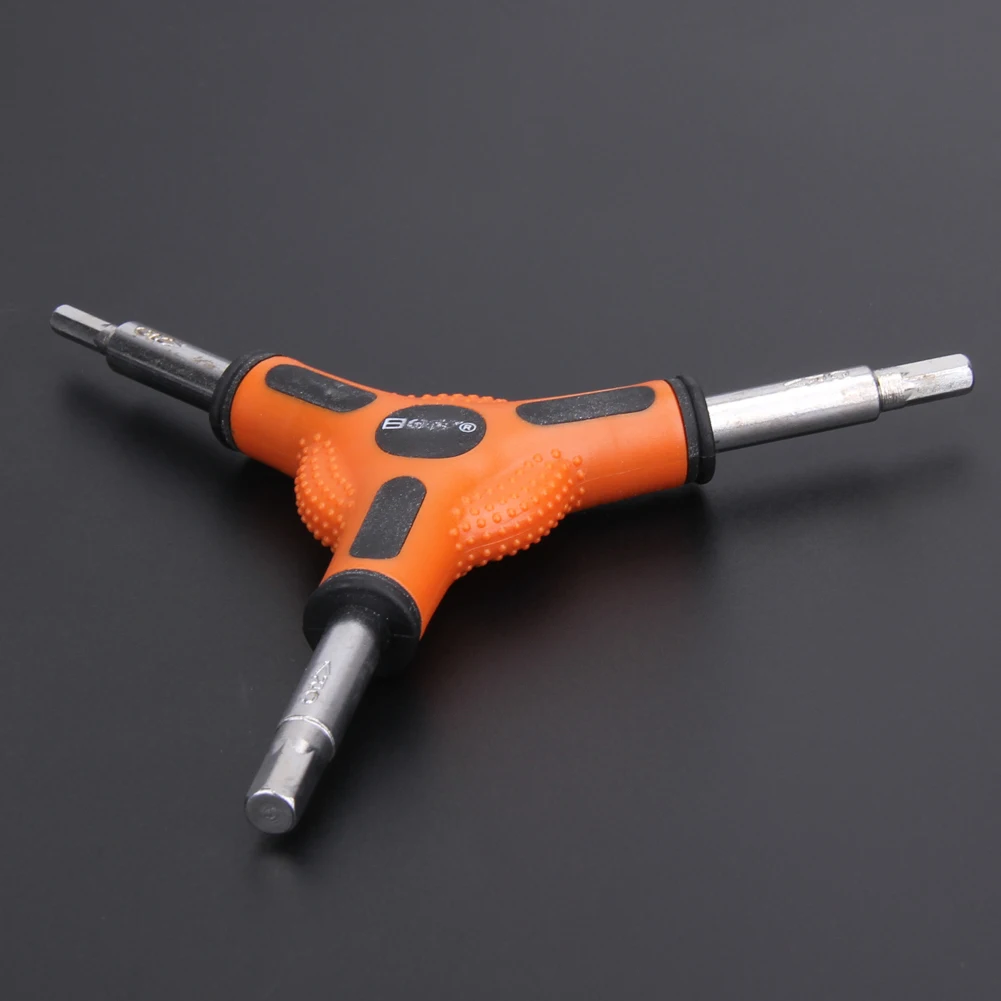Llave Hexagonal en Forma de Y para Bicicleta, 4/5/6 mm, Llave de Torque para Ciclismo, Llave Allen de 3 Vías, Herramienta Multifuncional para Reparación de Bicicletas de Montaña y Carretera