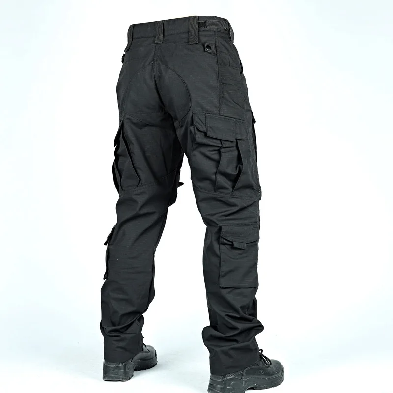 Lynjacye New Tactical Work Pants Men Outdoor Cargo Trousers Outdoor Hiking Trousers Wear-Resistant Training Overalls