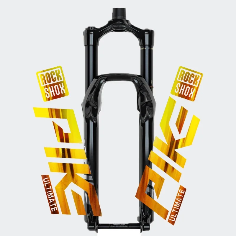 Rockshox PIKE Front Fork Sticker Mountain Bicycle Decorative Road Bike Decals Waterproof Transparent Bottom Cycling Accessories