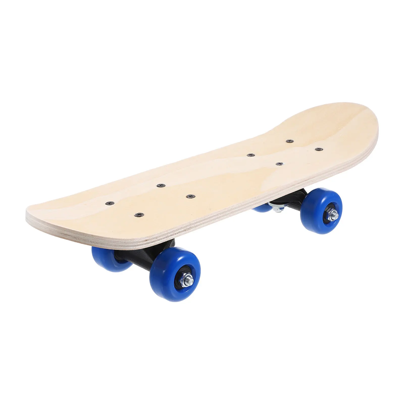 

Hand Drawn Skateboard 43cmx12 5cm Blue Wheels DIY Wooden Crafts Art Creative Graffiti Skateboarding Accessories