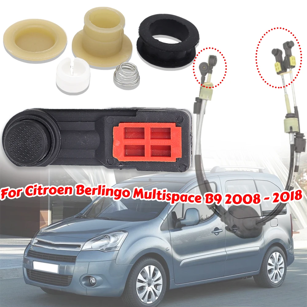 

Manual Gear Shift Cable Collet Bushing End Pivot Shifter Fix Lever Linkage Kit For Citroen Berlingo Multispace B9 2008 2009-2018