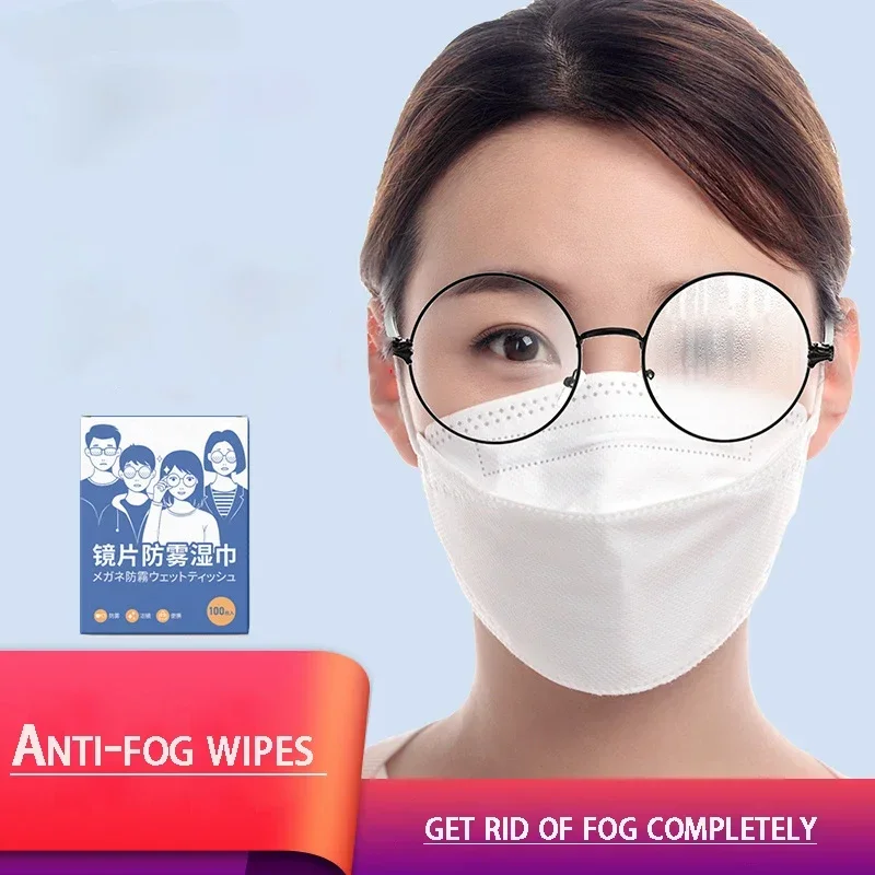 

New Anti-fog Glasses Cloth Lens Cleaning Paper Wet Wipes Disposable Eye Cloth Wipe Lenses Mobile Phone Screen Cleaning Paper