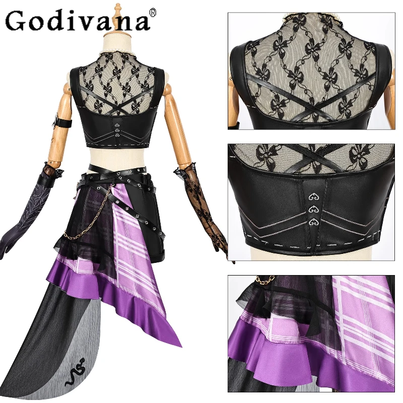 لعب الأدوار حفلة تأثيري الزي النساء لعبة الهوية الخامس ميكانيكي تأثيري حلي الفتيات الأساسية تريسي ريزنيك مجموعة قصيرة للهالوين #3