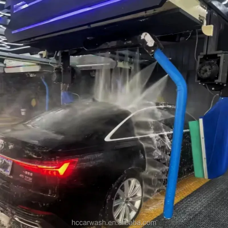 Customized Touchless Automatic Car Wash Machine With Electric Motor 360° Foam And Steam High-Pressure Cleaning For Cars