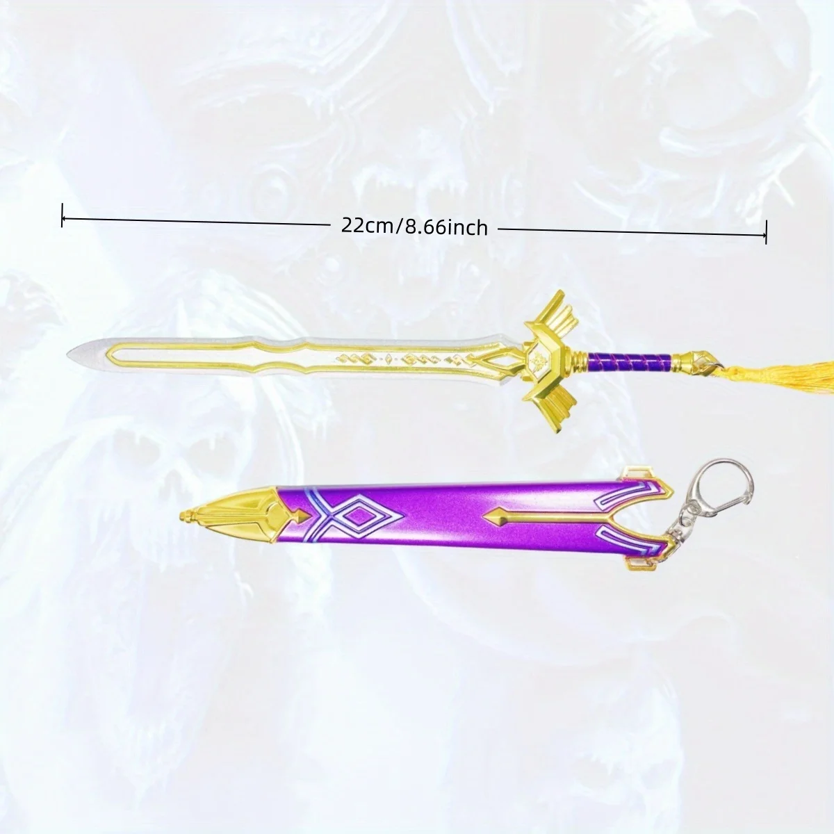 8.6 inch Gouden Zwaard Metalen Katana Zwaard Japanse Katana Sabel Originele Samurai Sabel Ninja Mes Cosplay Accessoires Prop Speelgoed