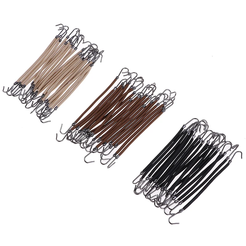 Pinzas elásticas para el cabello para niña, accesorios para el cabello, bandas de goma con gancho, soporte para cola de caballo, tocado grueso, 20 piezas