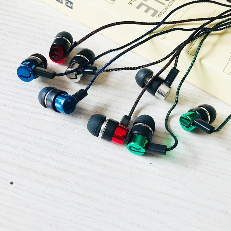 In-Ear Wired Headphones Music Earbud Gaming Earphone 3.5mm With Mic For Android For Xiaomi Tablet Laptops Random Color
