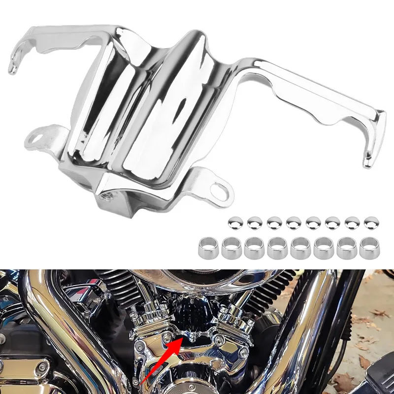 1 zestaw chromowanych osłon podnośnika motocyklowego do Harley Twin Cam Touring Street Glide Road King Softail Fat Bob
