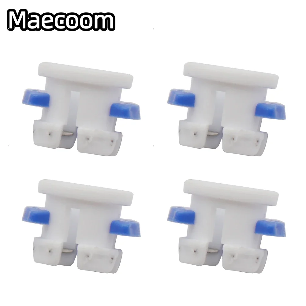 10pcs Pneumatic Connectors White Bowden Tube Clamp Blue Pipe Horse Clip Fixed 6mm 3D Printer Parts Shoe Coupling Collet Part