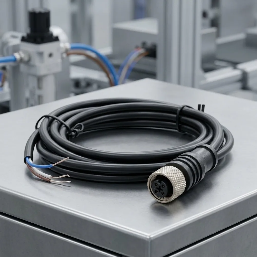 12mm 3-Pin Female Sensor Cable PVC Aviation Connector Waterproof For Industrial Automation Electrical Supplies