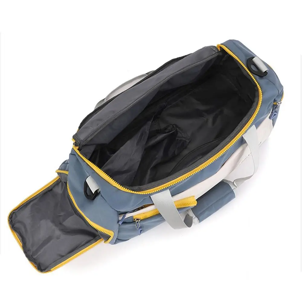 Oxford Travel Luggage Bag Foldable Sturdy Nylon Duffle Bag Multi Layered Multi-functional Large Capacity Handbag Trip