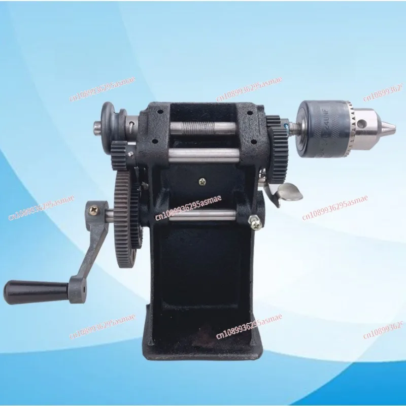 Hand Crank Winding Machine Iron Wire Winder Coil Winder with Chuck Gear Mechanism Household Modified Winding Tool