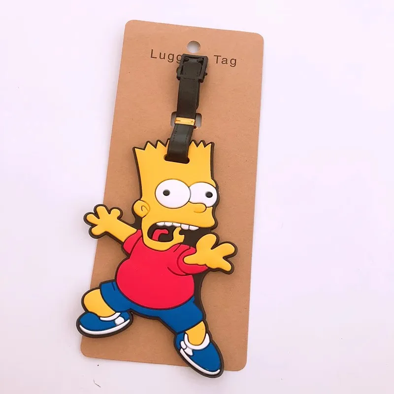 The Family Luggage Tag Travel Accessories Cute Cartoon Kids Silica Gel Suitcase Address Holder Baggage Boarding Portable Label