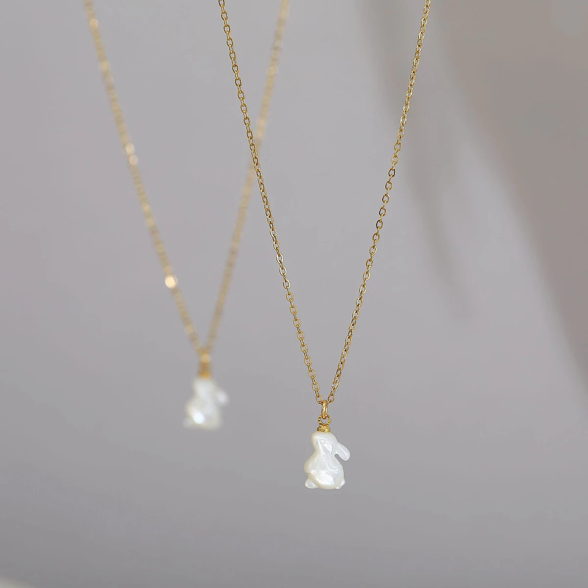 Fashion Temperament Joker Chain Necklace Women\'s Jewelry New Korea Exquisite Simple Rabbit Pendant Necklace