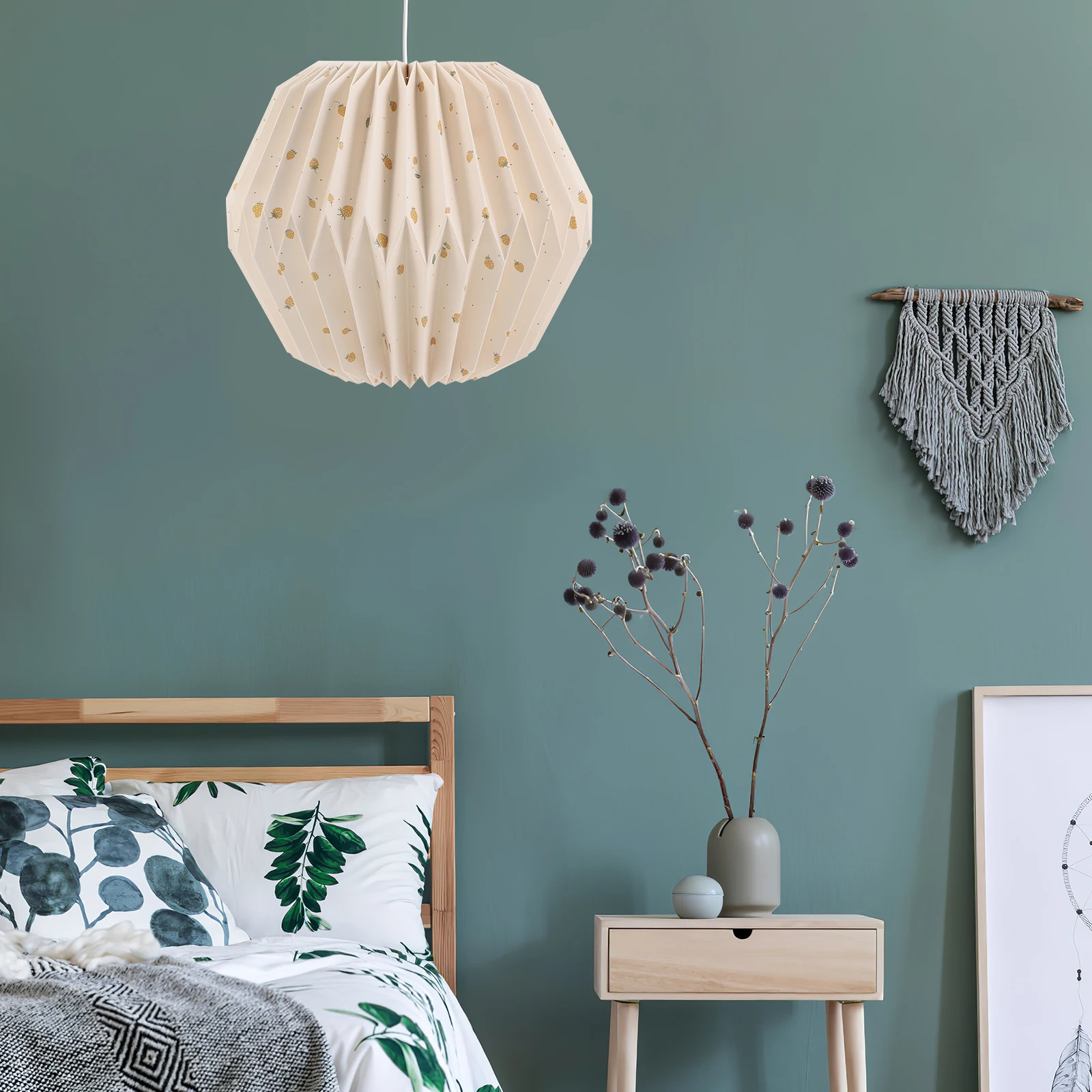 

Креативный складной абажур для люстры, потолка, маленький винтажный стиль, сменный светильник, бумажный дизайн, лампа в современном стиле