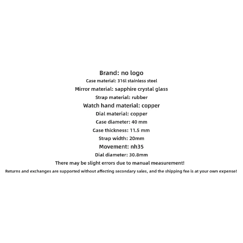 لساعة تجميع عيار NH35 تعديل لطراز نوتيلوس 316L حافظة من الفولاذ المقاوم للصدأ حزام مطاطي حرفي مضيء #4