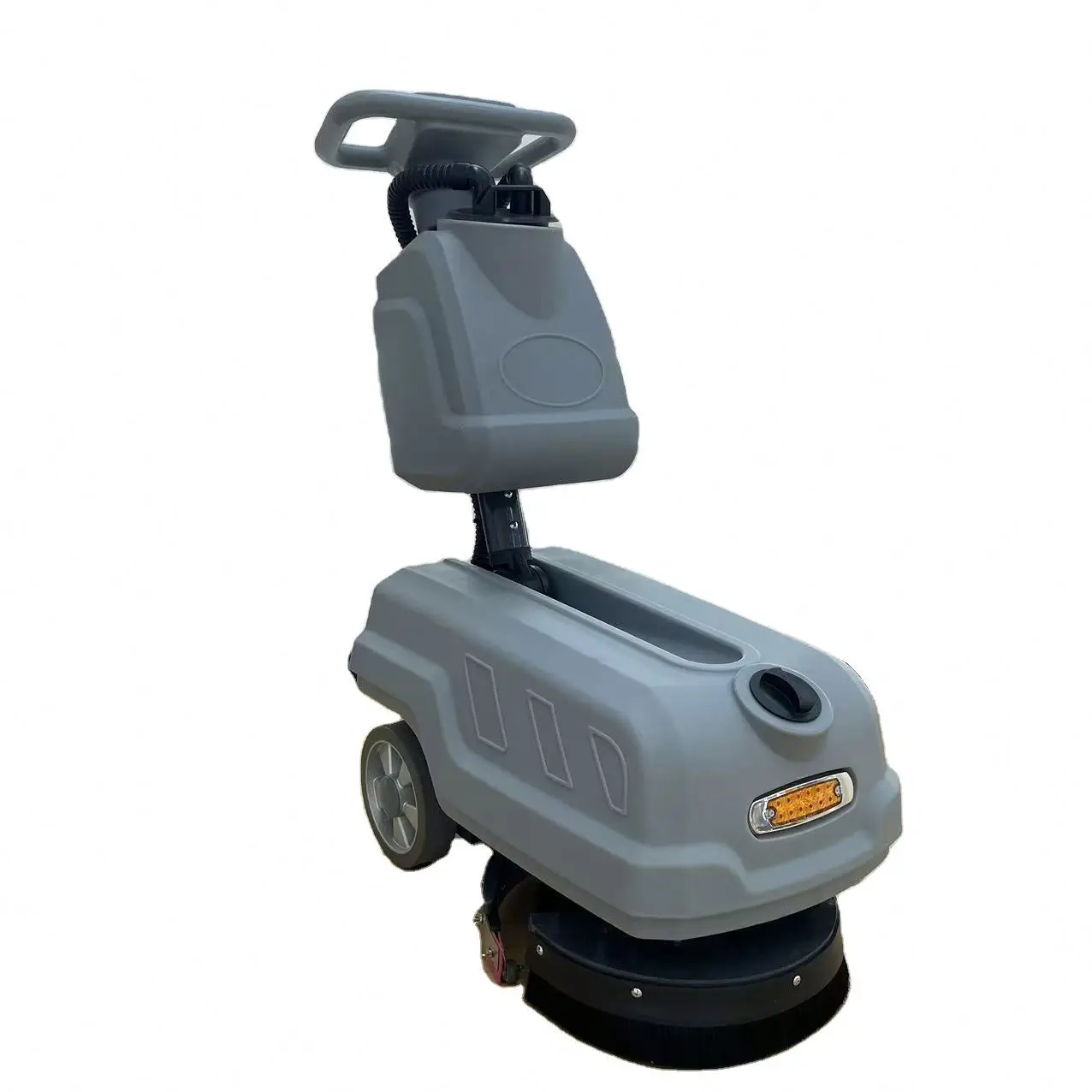 Mini Walk Behind Scrubber, Hand Push Floor Washing Cleaning Machine