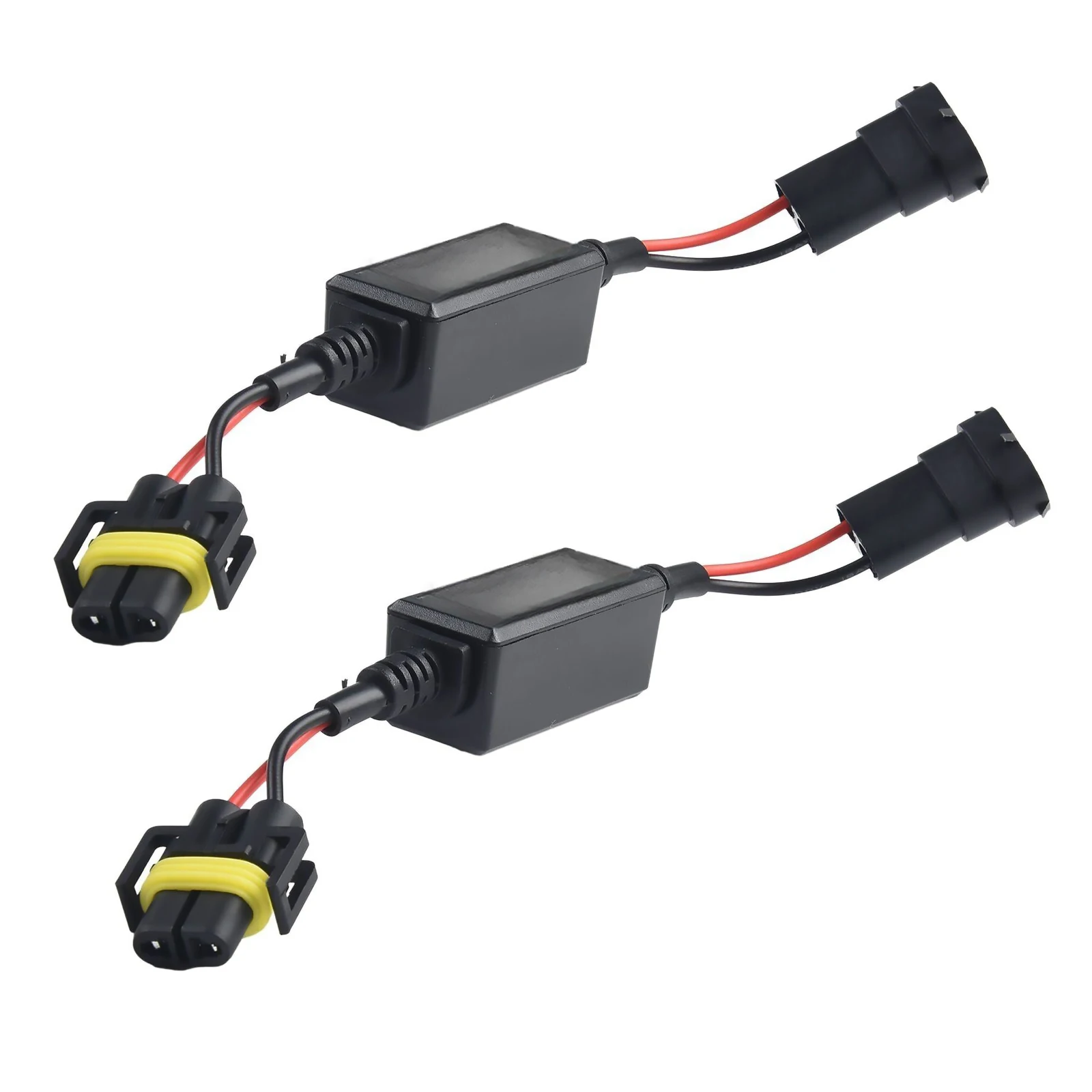 Imagem -02 - Decodificador Canbus sem Erro para Farol de Carro Led Kits de Lâmpadas Resistor Anti-flicker Adaptador h8 h9 H11 Pcs por Conjunto