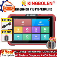 KINGBOLEN K10 PRO ELITE OBD2 Scanner 2 Year Free Update ECU Coding 40+ Service CANFD FCA All System Diagnostic Tool Active Test