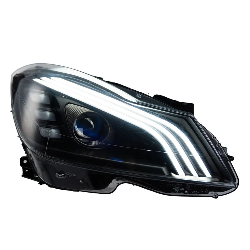 Specifically for 11-14 for Mercedes-Benz C-Class W204 Headlight Assembly C200 C260  LED Lens Upgrade