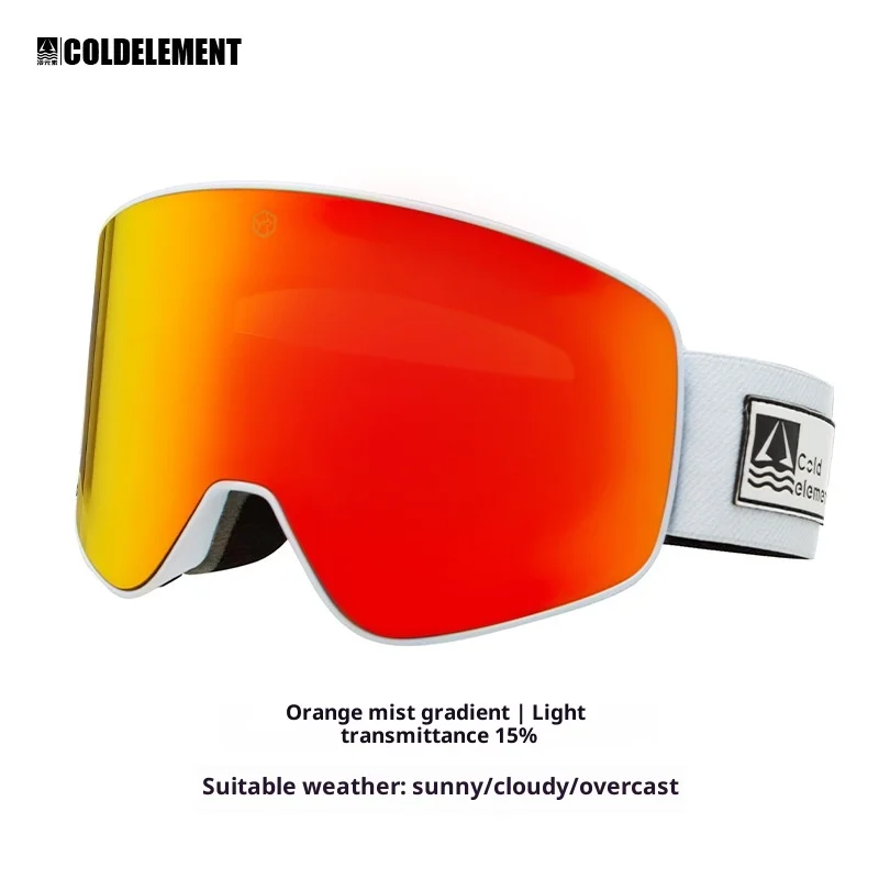 

Men'S And Women'S Single And Double Board Ski Goggles Double-Layer Anti-Fog Goggles Magnetic Cylindrical Wide-Field Ski Goggles