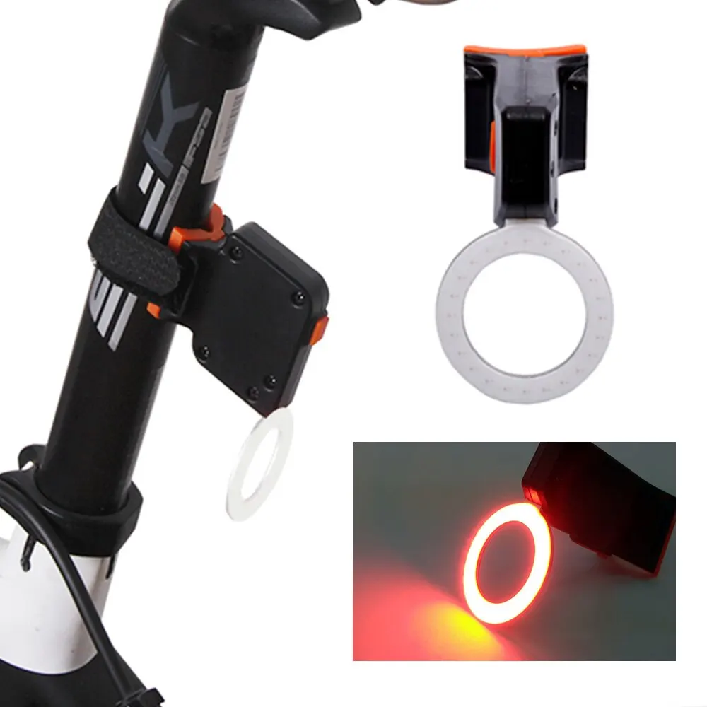 Fanale posteriore per bicicletta Multi modalità di illuminazione USB ricaricabile Led luce per bici Flash luci posteriori posteriori per reggisella