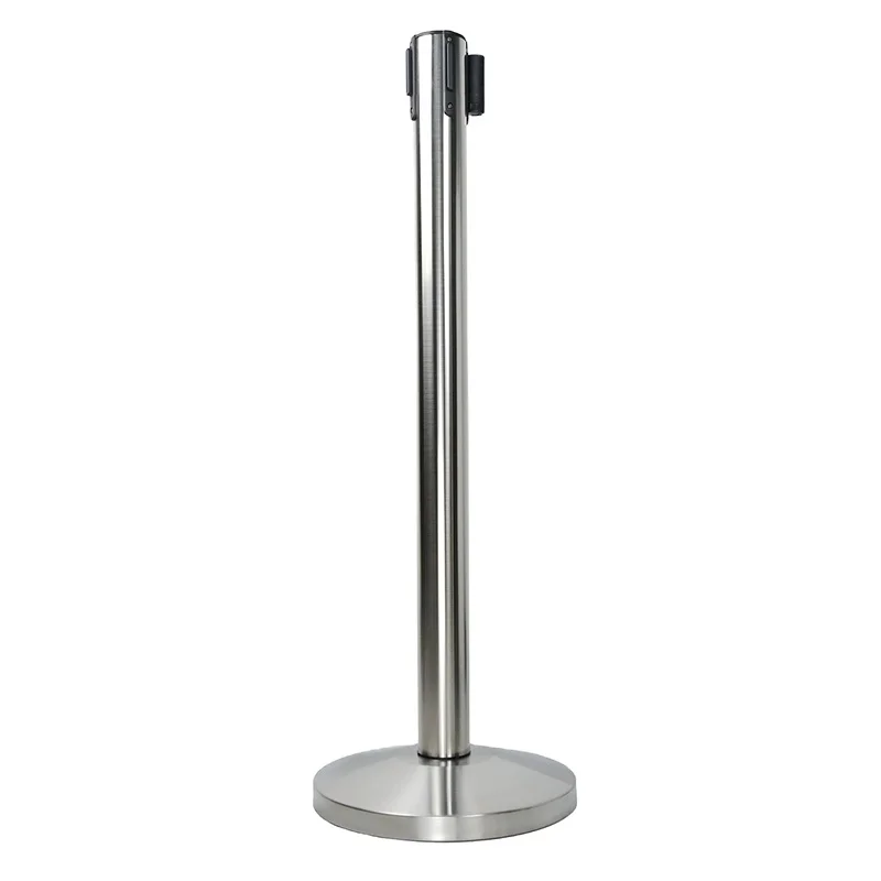 

Retractable Belt Barricade Stand Poles Post Concrete Barrier Stanchion