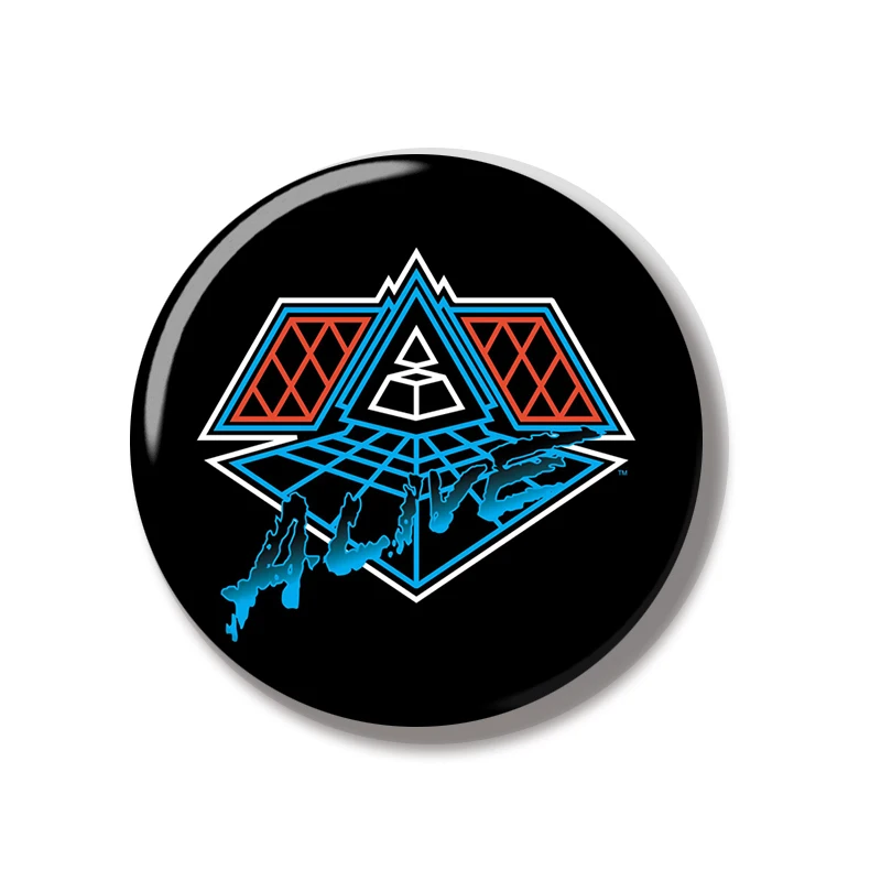 44MM Daft Punk Random Access Memories Album Cover Pin Soft Button Pin Jewelry Creative Badge Brooch Hat Bag Backpack Decoration