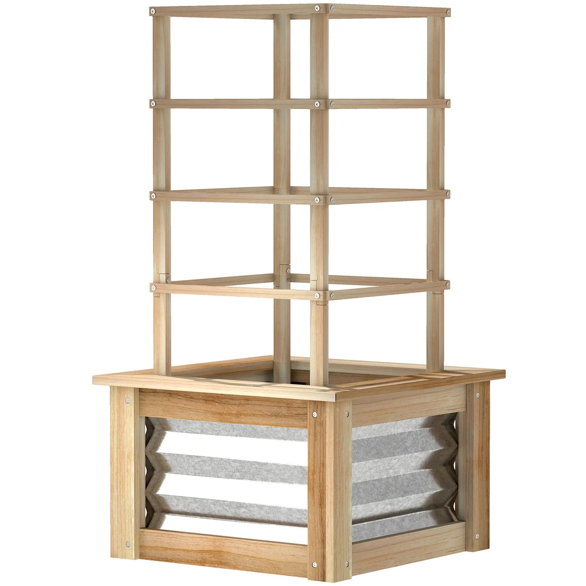 

Garden Plant Climber 2-Pack Vegetable Plant Supports, 6ft Tall Garden Climber Trellis for Peas & Cucumbers