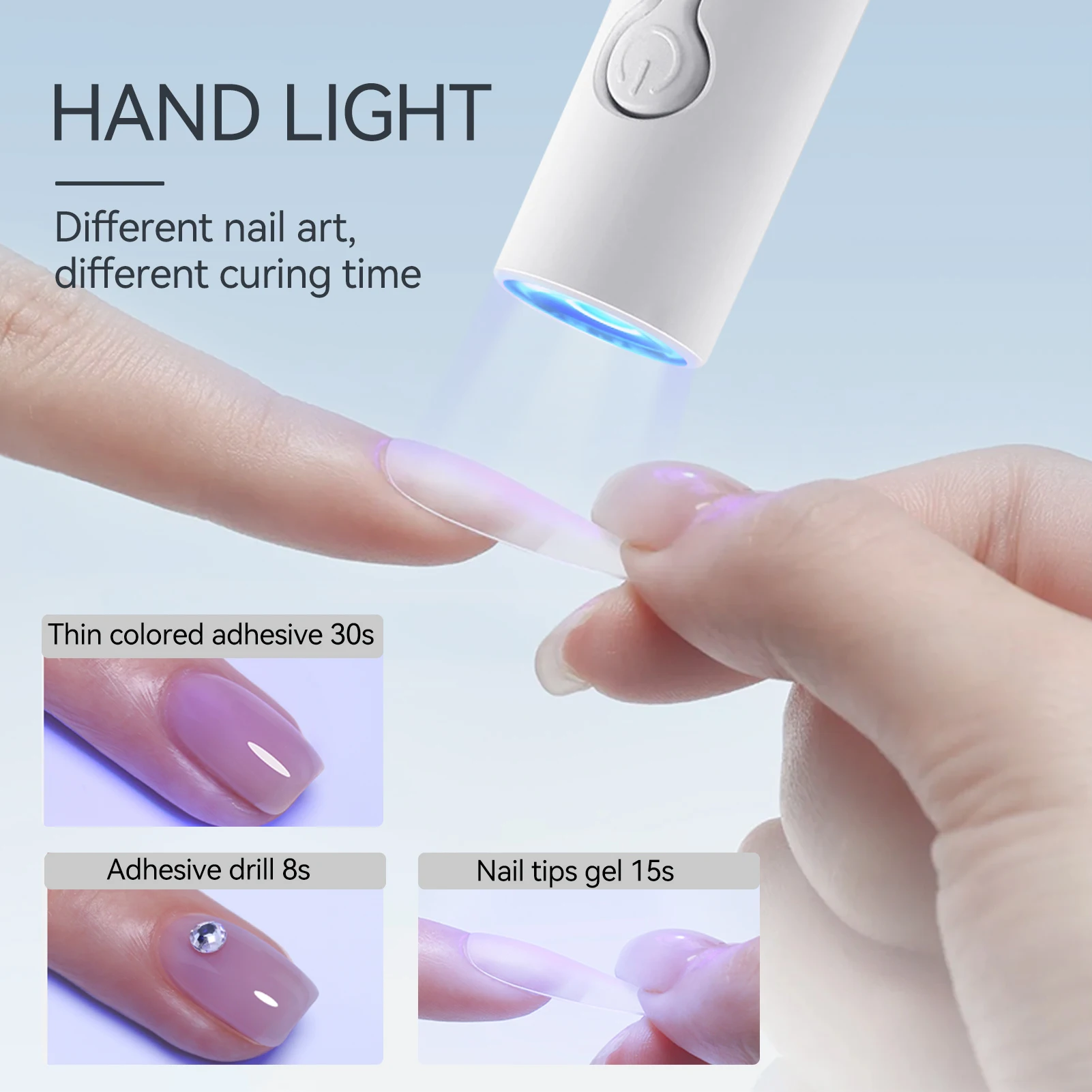 BORN PRETTY Draagbare Sneldrogende Nageldroger Machine Handlicht Mini UV LED Nagellamp Voor Thuis Salon Gereedschap Zaklamp Pen Ontwerp