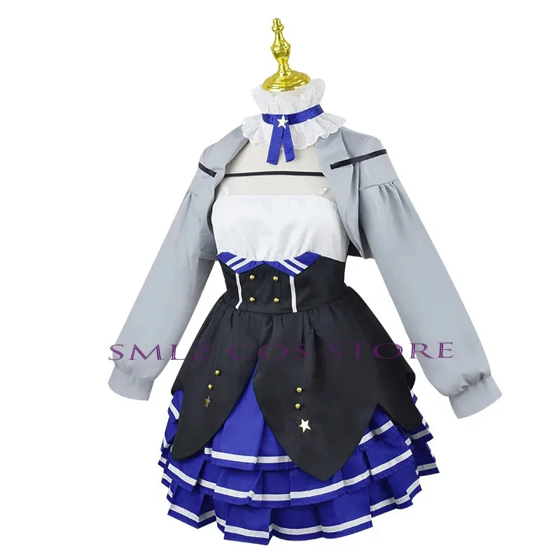 Doki Bird Cosplay Anime Vtuber Dokibird Costume Dress Uniform Coat Hat Wig Set Party Role Play Selen Tatsuki Outfit for Woman
