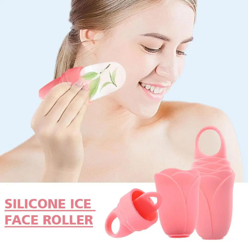 Silicone Ice Facial Roller cura della pelle bellezza sollevamento massaggiatore strumenti cura del contorno della pelle vassoi di ghiaccio Cube Face Tool Balls Ice