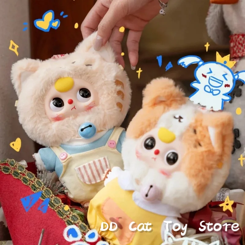 オリジナル在庫ベビー 3 子猫ワードローブシリーズぬいぐるみブラインドボックスかわいいトレンディなおもちゃサプライズボックス机の装飾誕生日ギフト