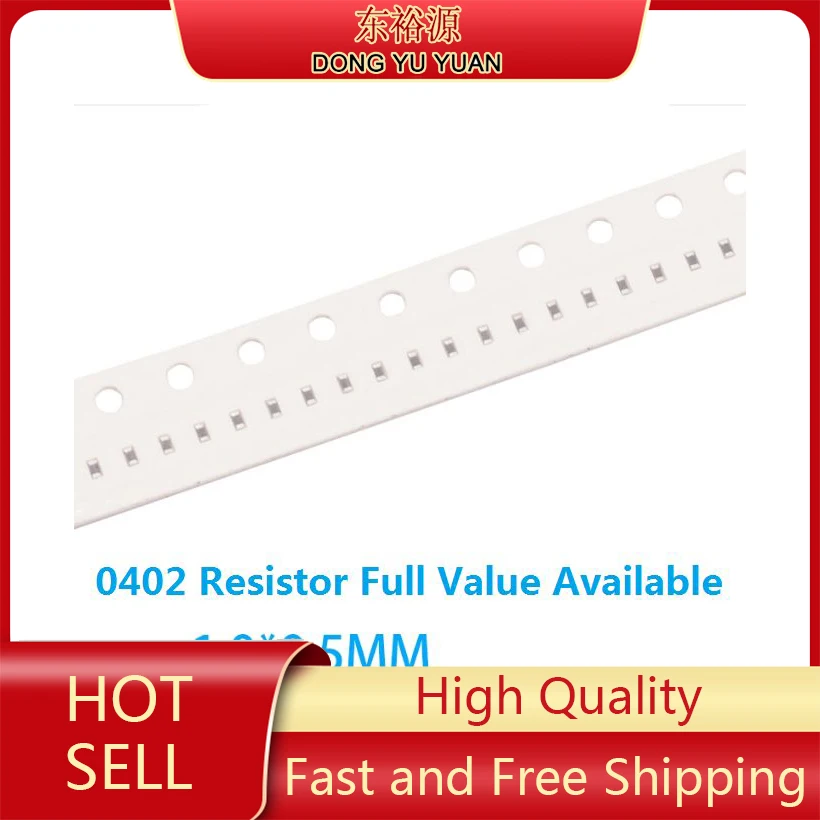100 개/몫 0402 10K 옴 5% 1/8W 칩 저항기 0옴~10M 옴 0R 22R 47R 1K 4.7K 4K7 33K 51K 10K 100K SMD 칩 저항기