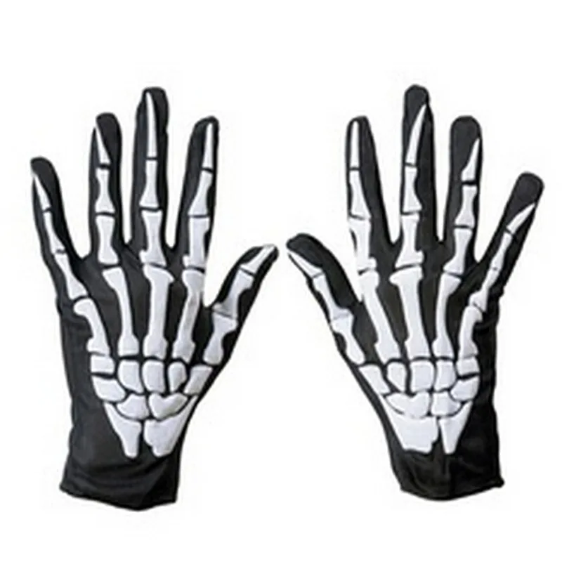 1 Pair Men Gloves Mittens Fashion Men Horror Skull Claw Bone Party Supplies Favors Halloween DIY Decoration