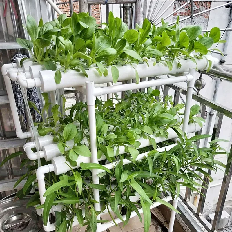 Soilless Growing System Kit, PVC Pipe Hydroponics, Home Garden, Herb Gardening Tools, Solar-Powered, Low-Pressure Circulation - view 5