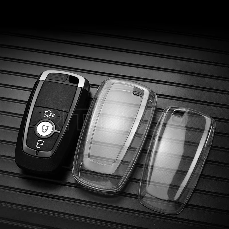 Car Remote Key Case Cover Shell Fob For Ford Edge Fusion Mustang Explorer F150 F250 F350 Ecosport Protector Holder Keyless
