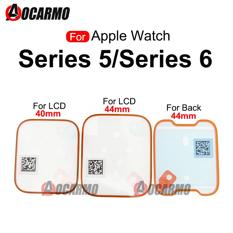 1Pcs Front LCD Screen Adhesive For Apple Watch Series 5 / Series6 40MM 44mm Rear Sticker Glue Tape