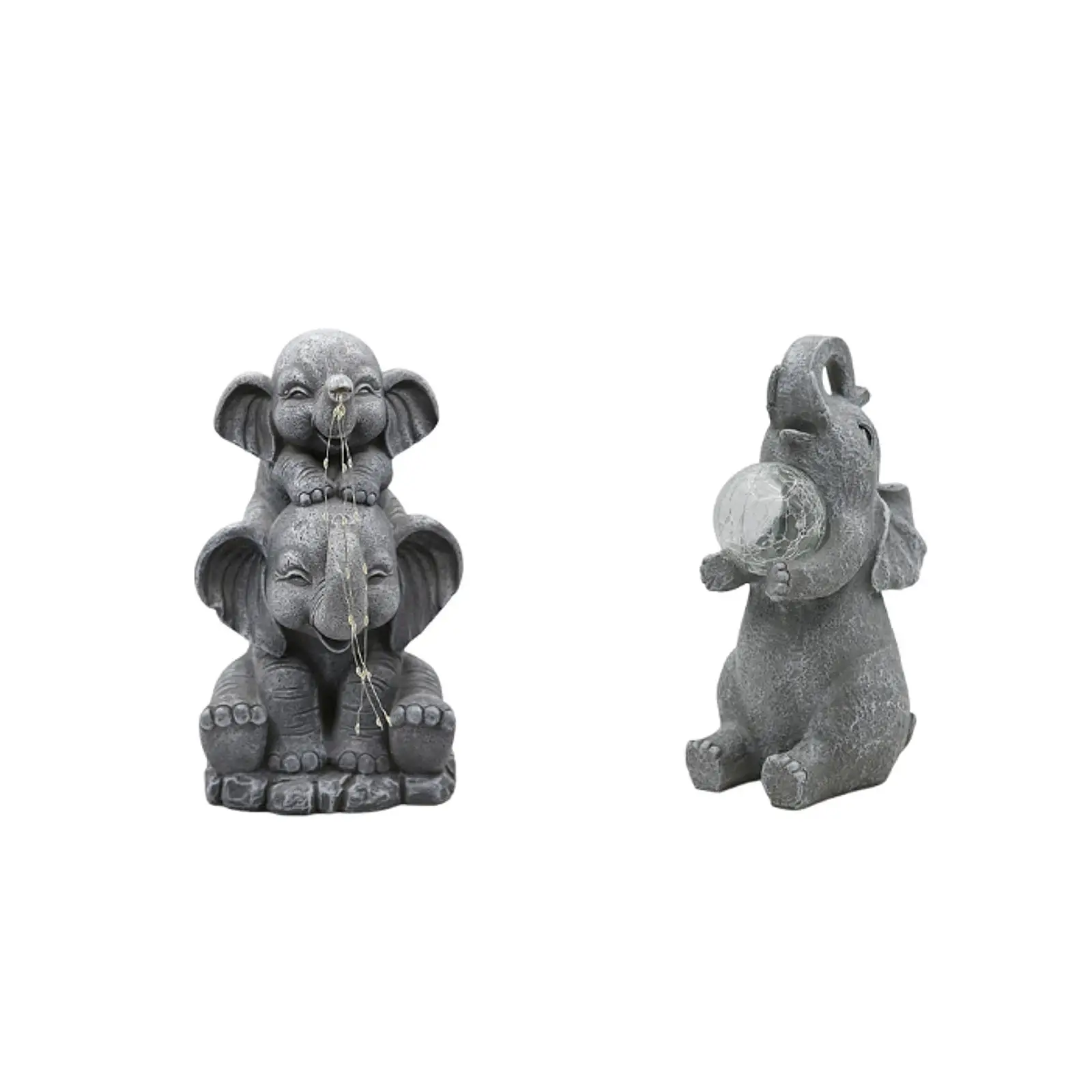 

Solar Garden Elephant Statue Ornament Unique Decorative Yard Decoration Outdoor Decor for Lawn Porch Yard Balcony Housewarming