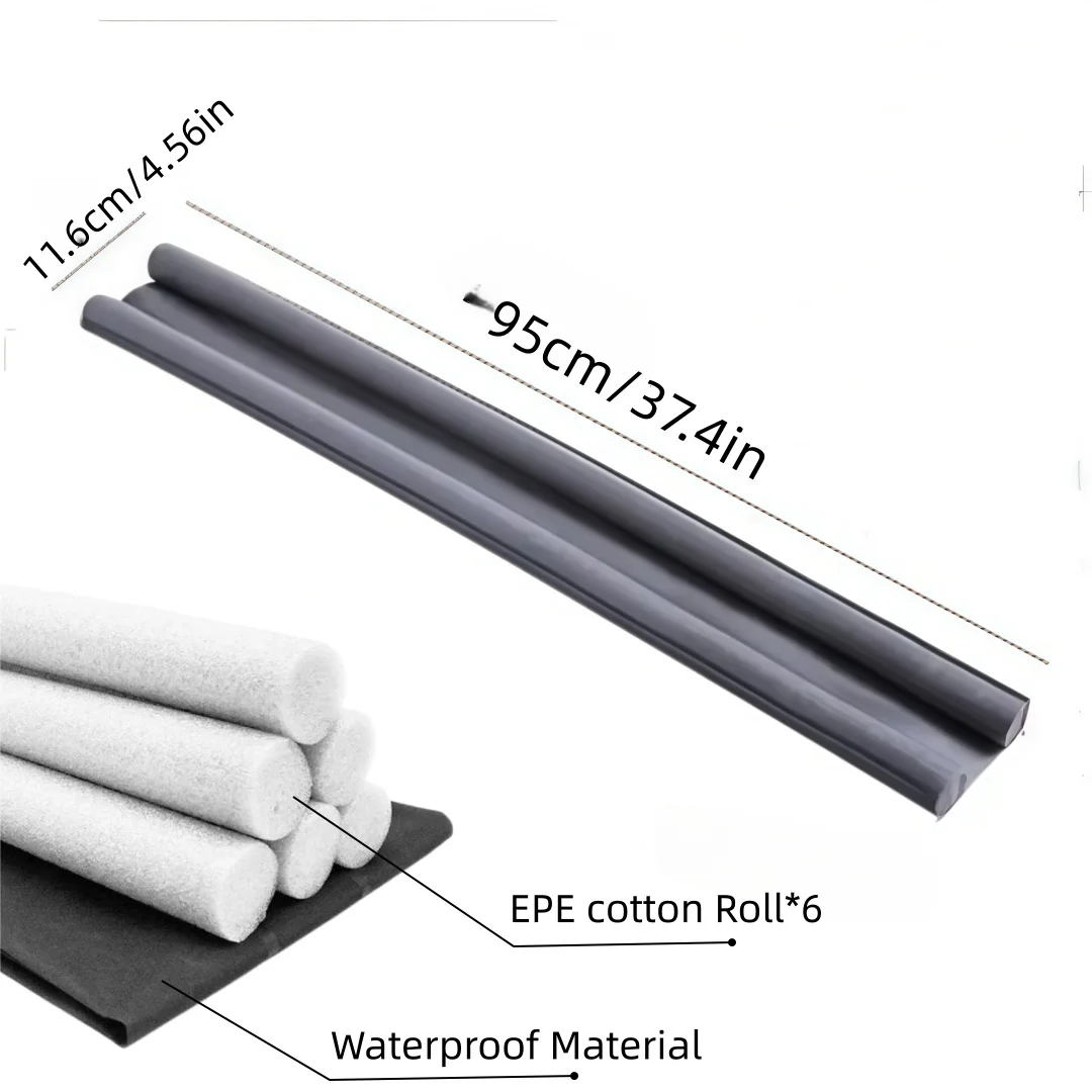 Flexible Door Bottom Sealing Strip Stopper SoundProof Gasket Weatherstrip Window Draft Guard Wind Dust Blocker Protector