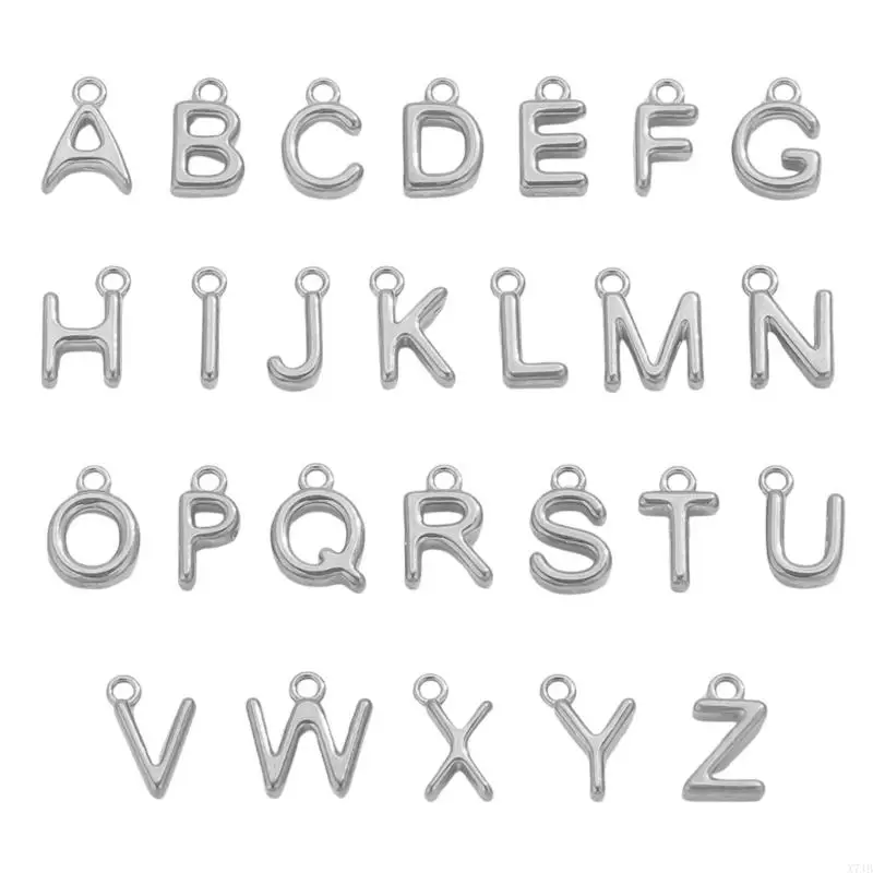  Full Letter Charms Collection Miniature Metal Pendants For Handmade Jewelry Crafting And Gifts
