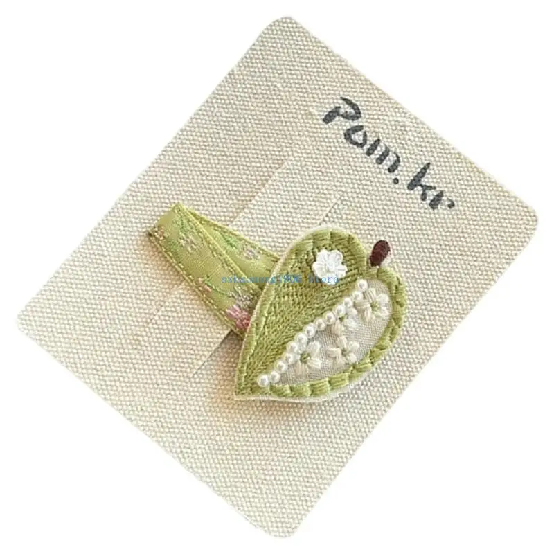 

85LF Cheerful Barrettes Side Hair Clip Girls Soft Fabric Accessories Photo Props