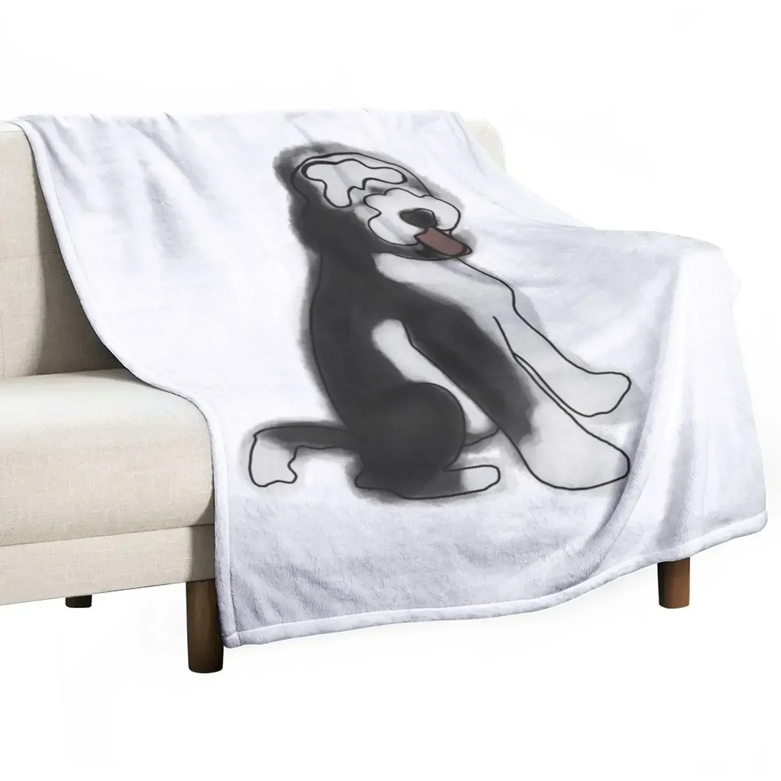 

Water Color Sheepadoodle Throw Blanket Weighted For Sofa Thin Softest for winter Blankets