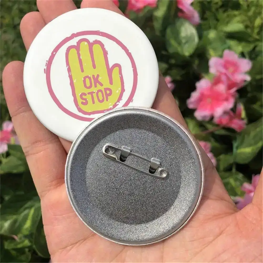 Ok Stop Badges Butt…